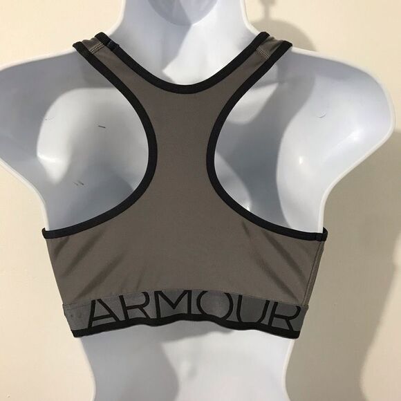 Under armor gray sports bra size M.     A397 - Picture 3 of 5